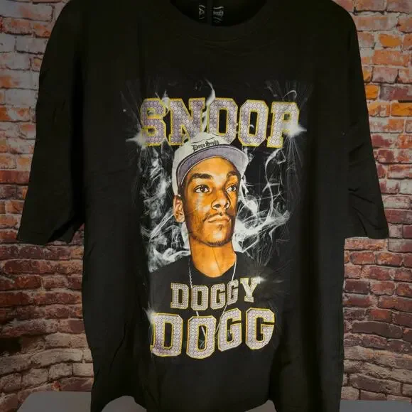 Snoop Dogg Dogg Supply Graphic T Shirt Black Mens Large Rap Hip Hop Tee - Picture 1 of 4